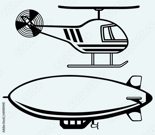 Helicopter and dirigible