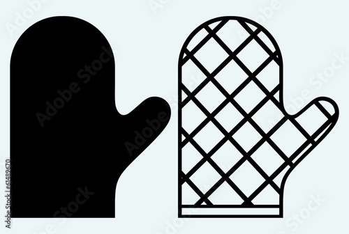 Heat protective mitten