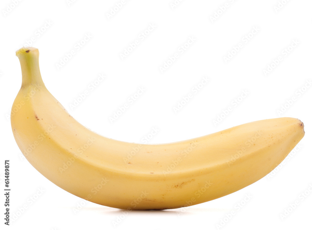 Banana  isolated on white background cutout