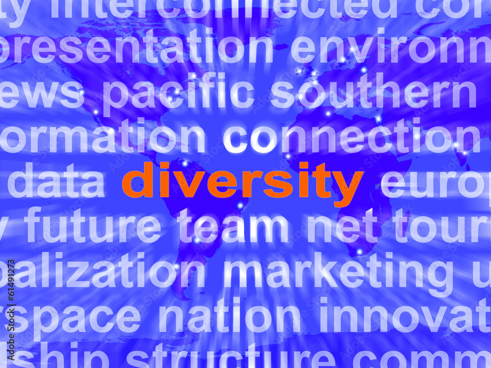 Diversity Word Cloud Shows Multicultural Diverse Culture Diversity Word Cloud Shows Multicultural Diverse Culture