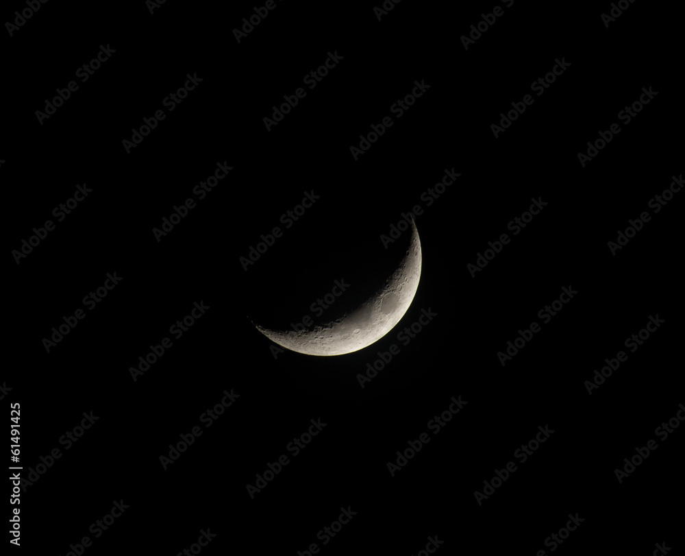 Obraz premium Waxing Crescent Moon