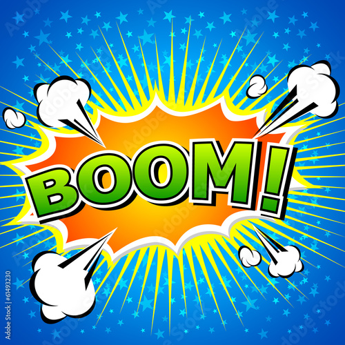 Boom! - Comic Speech Bubble, Cartoon