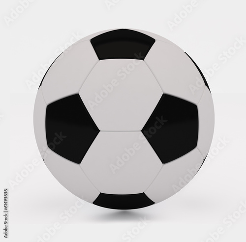 Isolated soccer ball  on white background