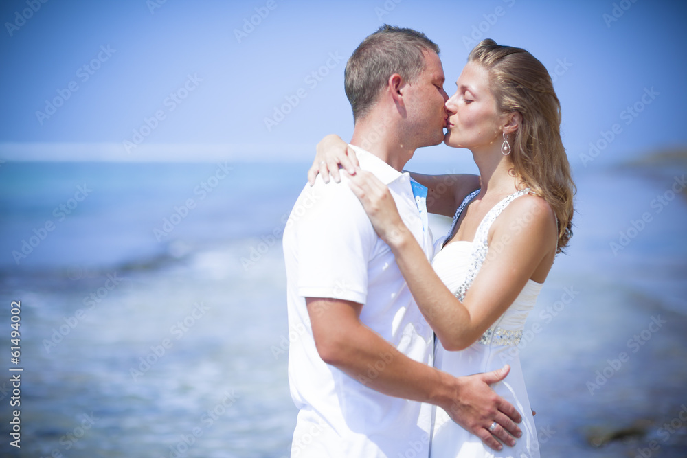 Couple on a tropical beach