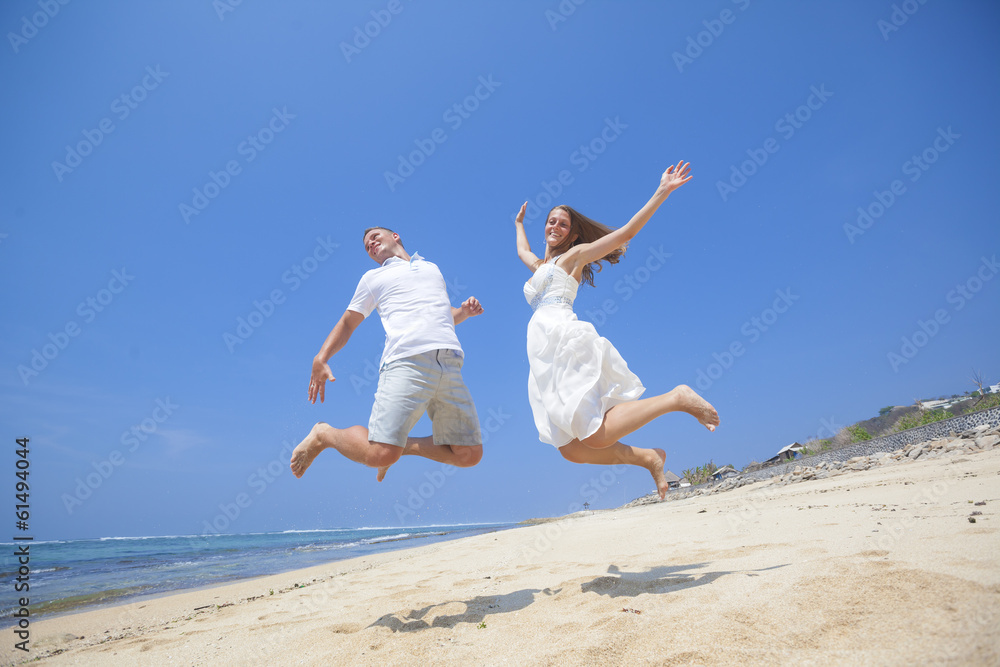 Couple on a tropical beach