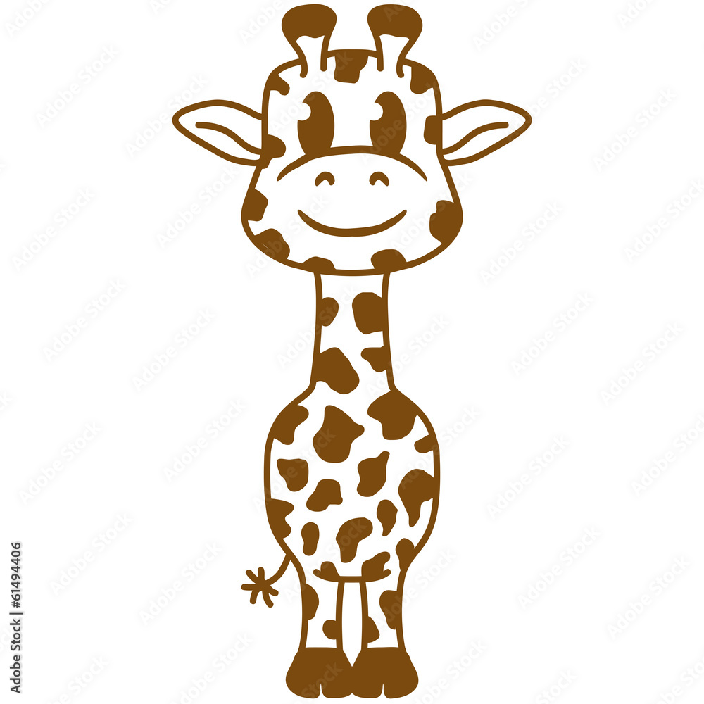 Süßes Niedliches Kleines Giraffen Baby Kind Süßes Niedliches Kleines Giraffen Baby Kind