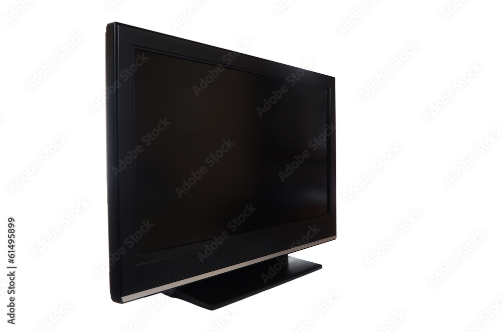 flat screen tv isolated on white flat screen tv isolated on white