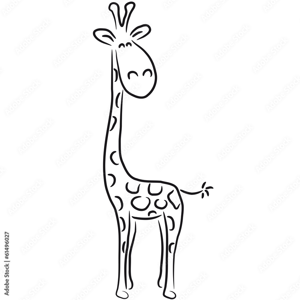 Giraffe Design Afrika Linien Kunst Lustig Giraffe Design Afrika Linien Kunst Lustig