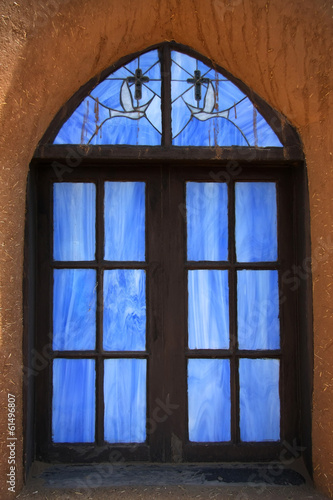 Taos Pueblo - church window