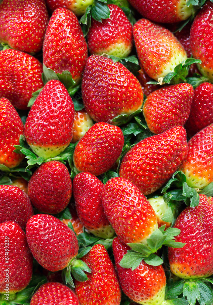 Background of ripe strawberries Background of ripe strawberries
