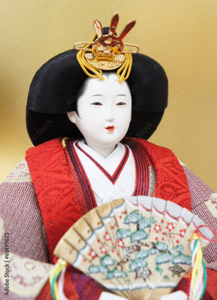 おひな様　顔　Japanese doll