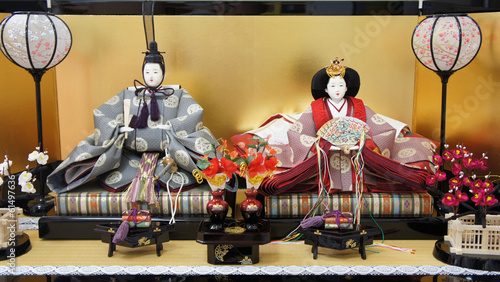 親王雛　正面　Japanese doll
