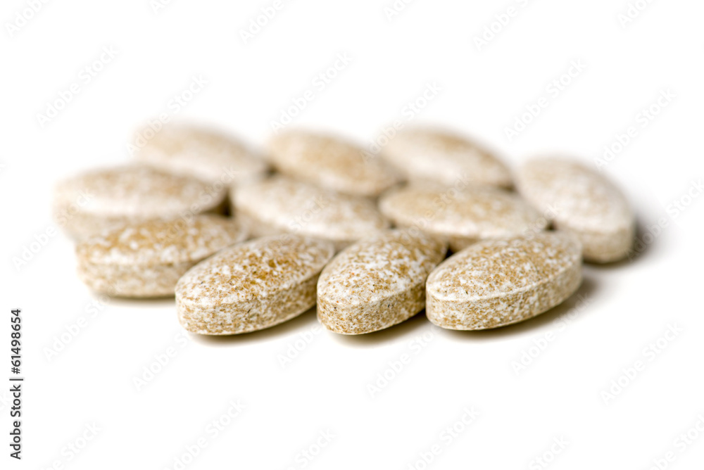 pills isolated on white background pills isolated on white background
