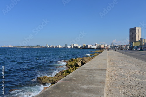 View over Malecon  Havana  Cuba