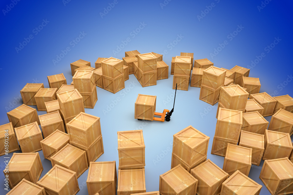 Fototapeta premium Cargo boxes