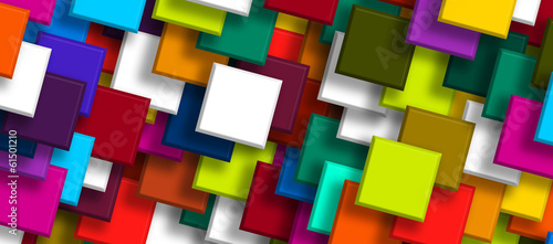 colorful background overlapping Squares