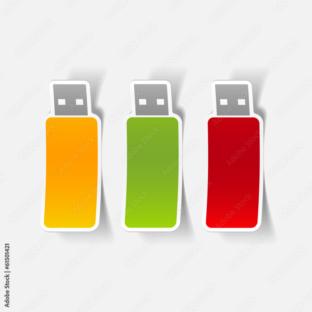 realistic design element: usb realistic design element: usb