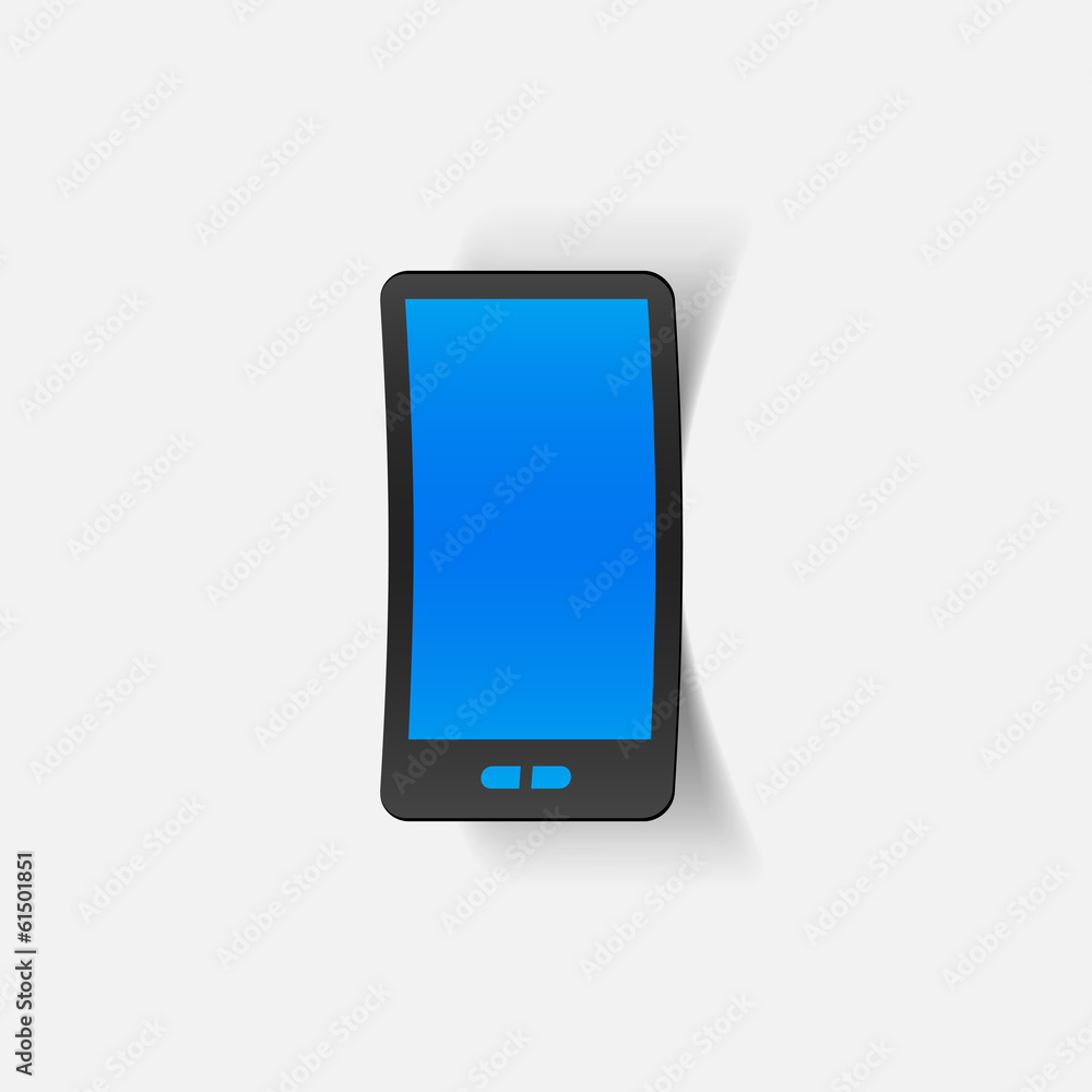 realistic design element: smartphone realistic design element: smartphone