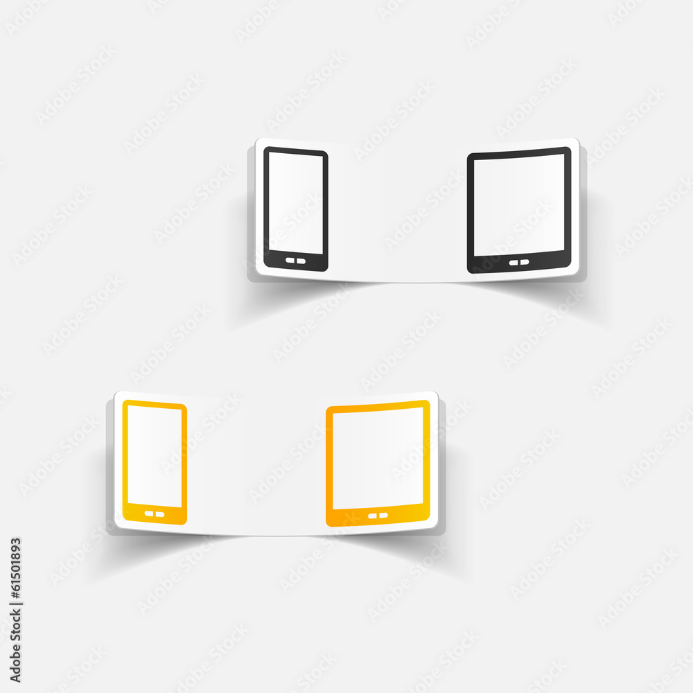 realistic design element: smartphone realistic design element: smartphone
