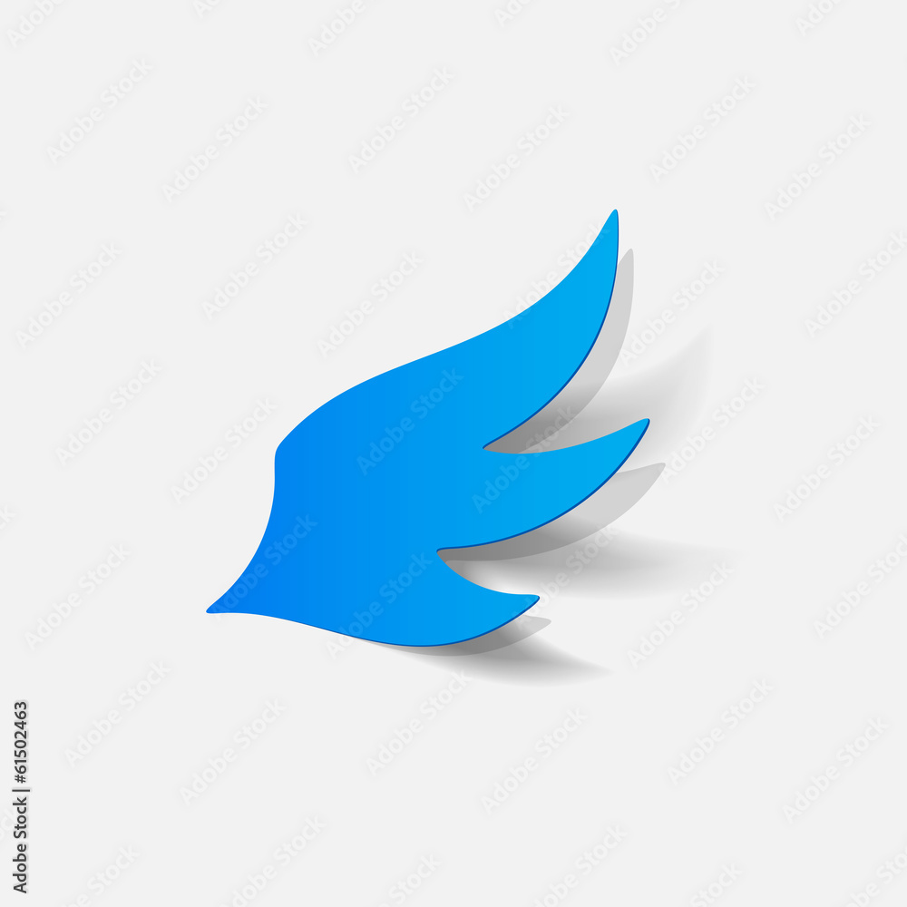 realistic design element: wing realistic design element: wing