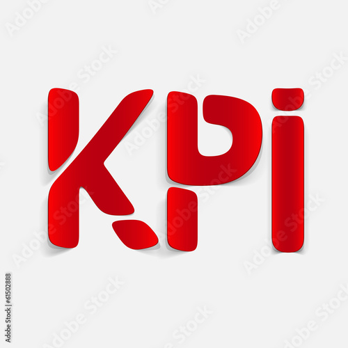 realistic design element: kpi