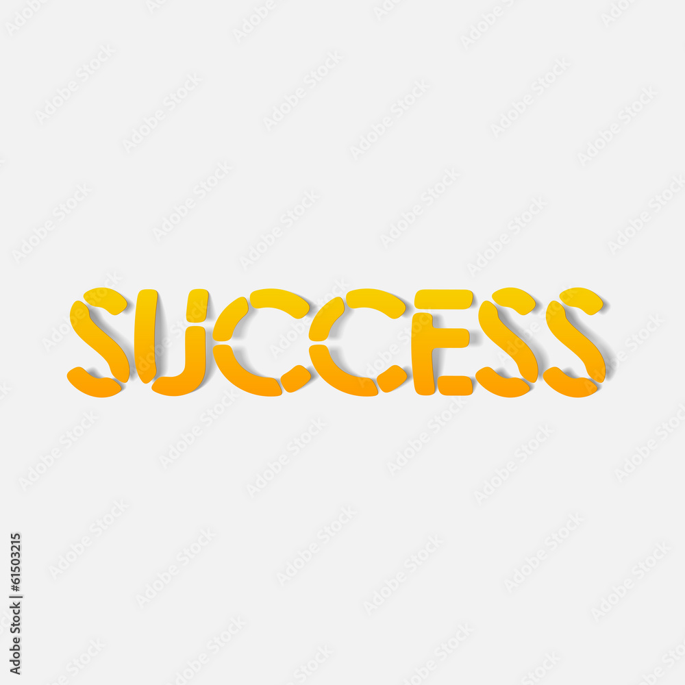 Fototapeta premium realistic design element: success