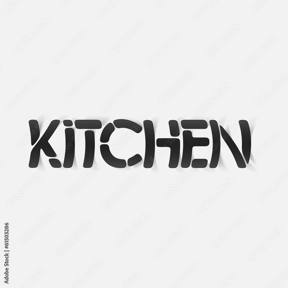 Fototapeta premium realistic design element: kitchen