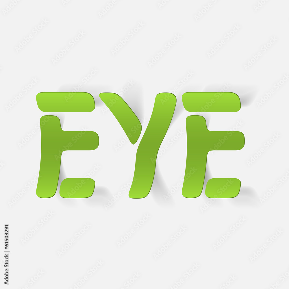 realistic design element: eye realistic design element: eye