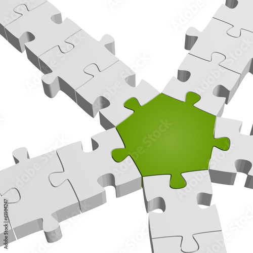 Puzzle Verbindung / Teamwork