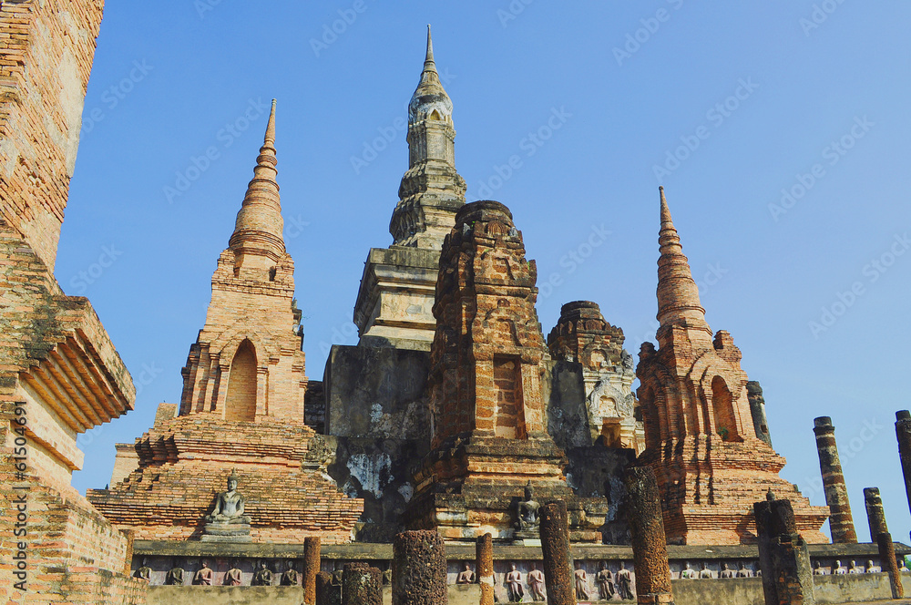 Pagoda in Sukothai Historical Park, Thailand Pagoda in Sukothai Historical Park, Thailand
