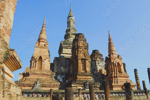 Pagoda in Sukothai Historical Park  Thailand