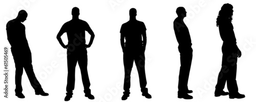 Vector silhouette of a man