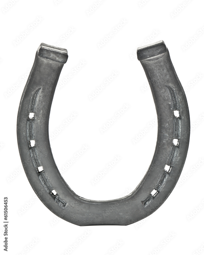 horseshoe on white horseshoe on white
