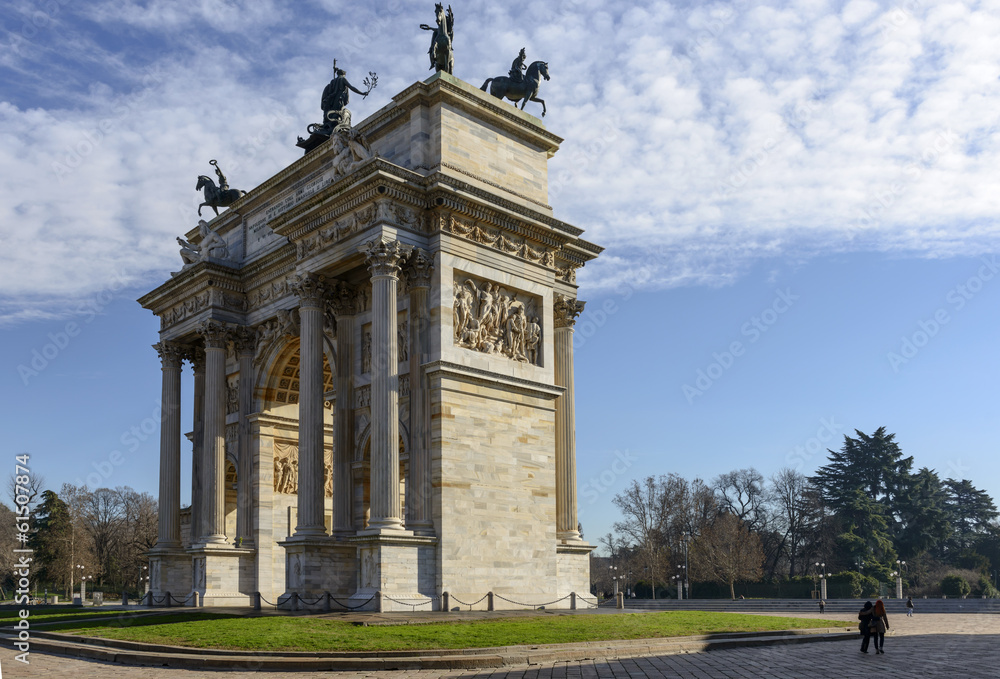 Obraz premium Arco della Pace, Milan