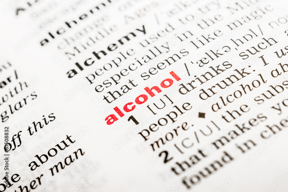Alcohol Word Definition In Dictionary Close Up Alcohol Word Definition In Dictionary Close Up