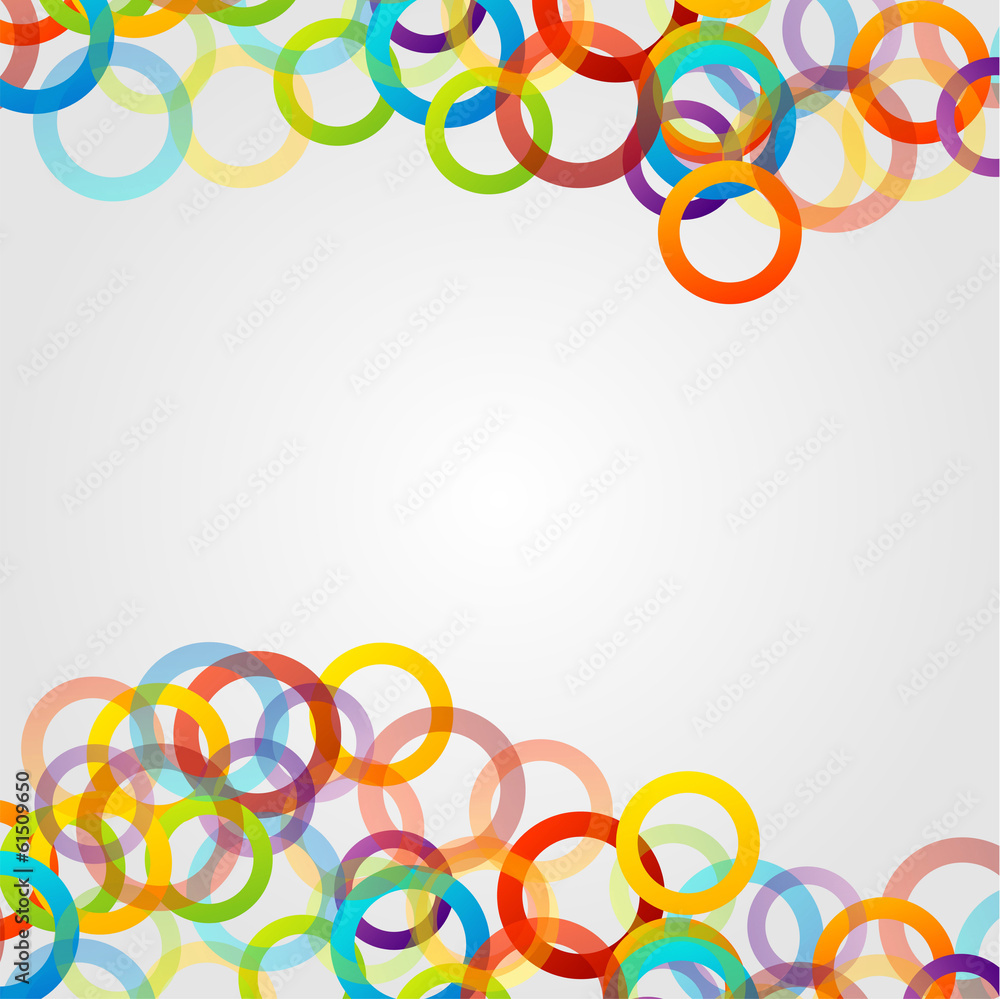 Background with colorful rings Background with colorful rings
