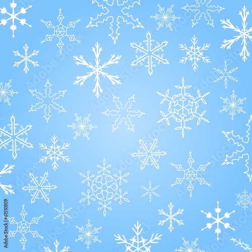 Snowflakes - background abstract