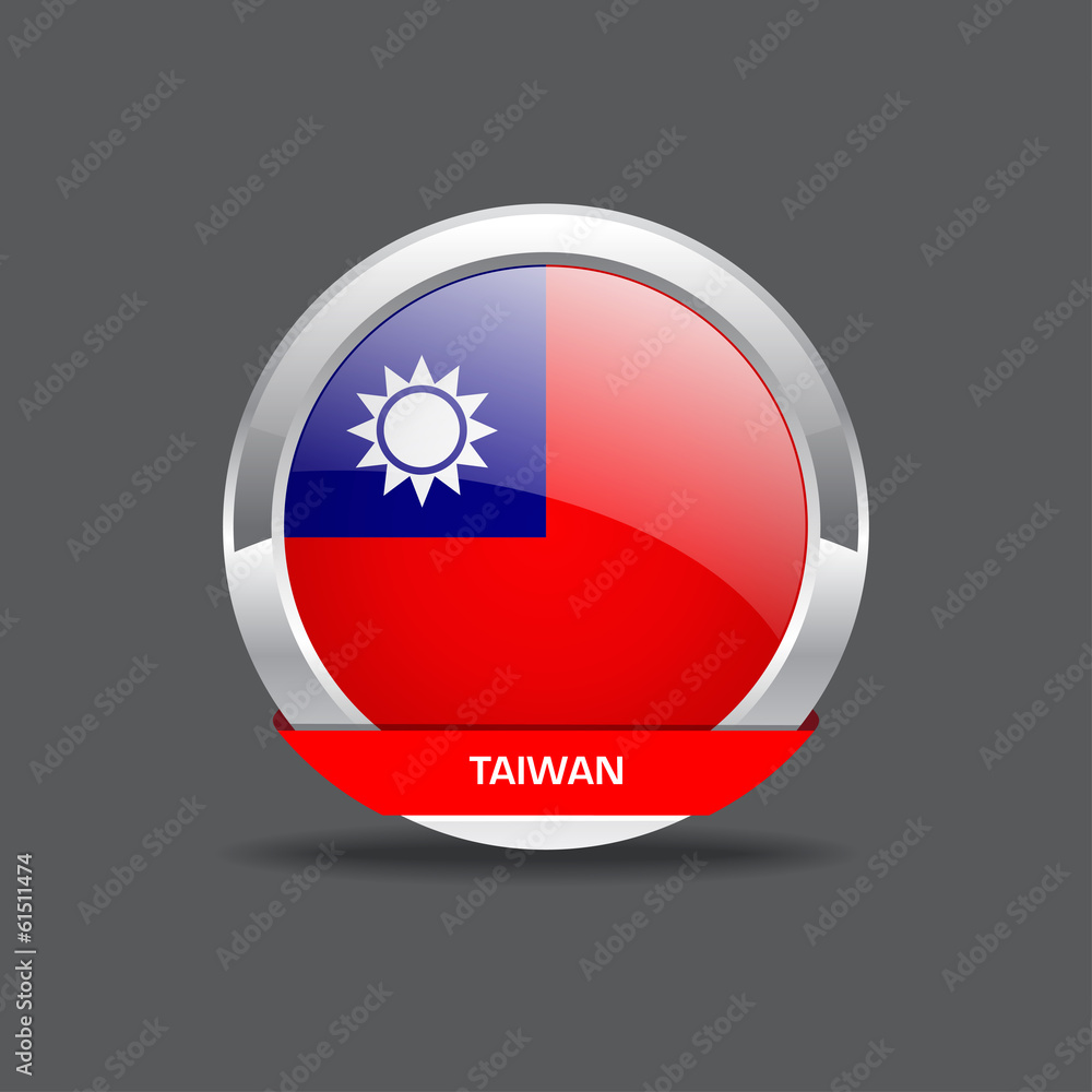 Taiwan Flag Vector Icon Taiwan Flag Vector Icon