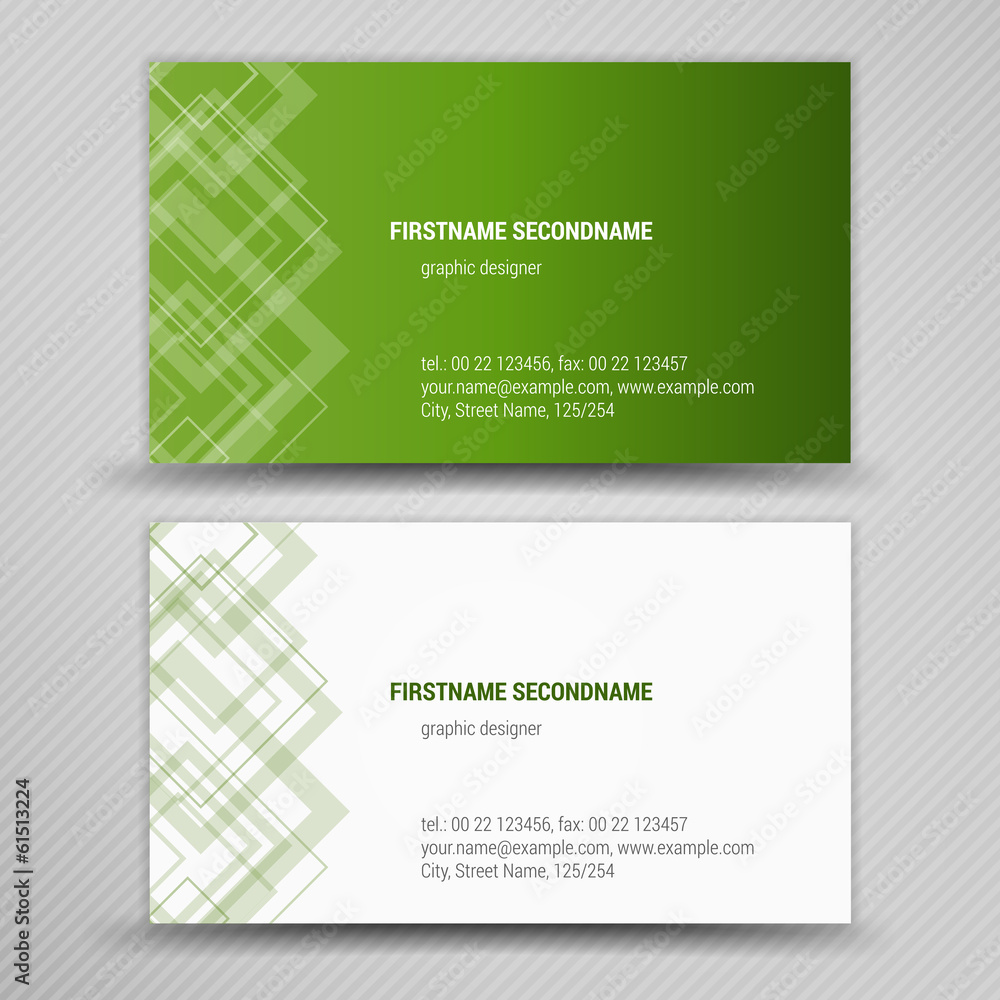 Vector abstract creative business cards