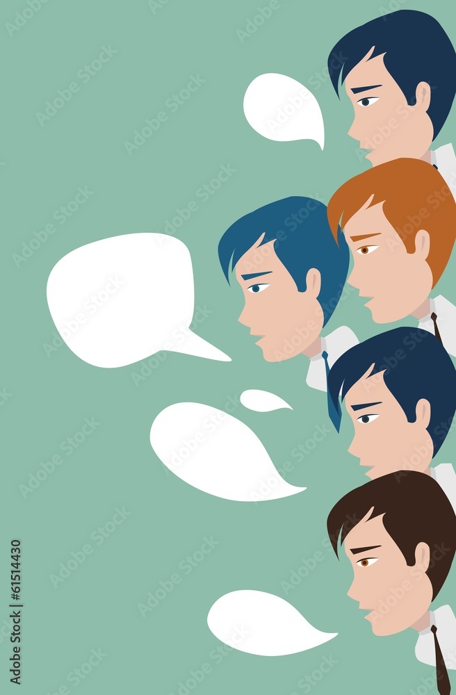 Communication concept with speech bubbles Communication concept with speech bubbles