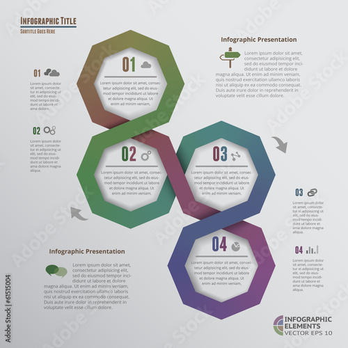 Octagons Infographic Elements