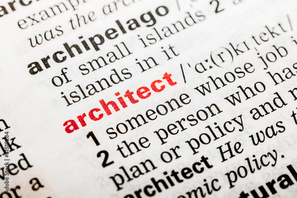 Architect Word Definition In Dictionary Close Up Architect Word Definition In Dictionary Close Up