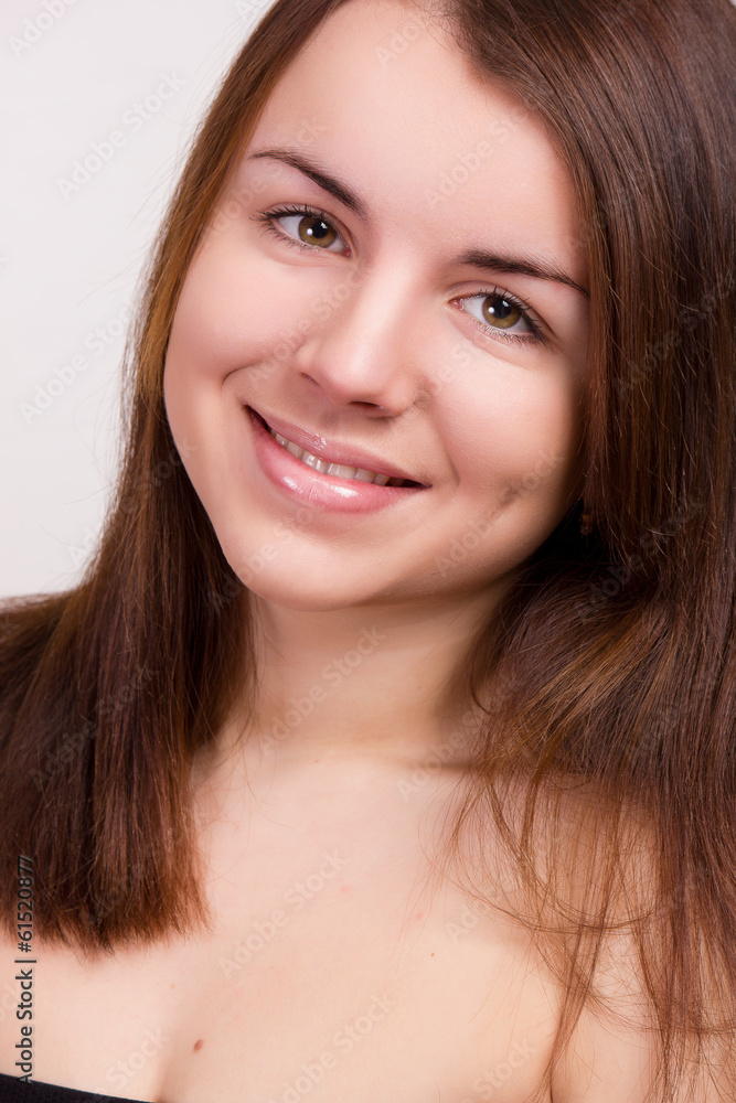 Natural portrait of a beautiful young woman Natural portrait of a beautiful young woman