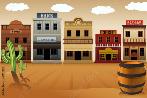 Old western town