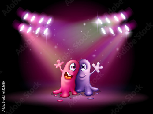 Two one-eyed monsters at the centerstage