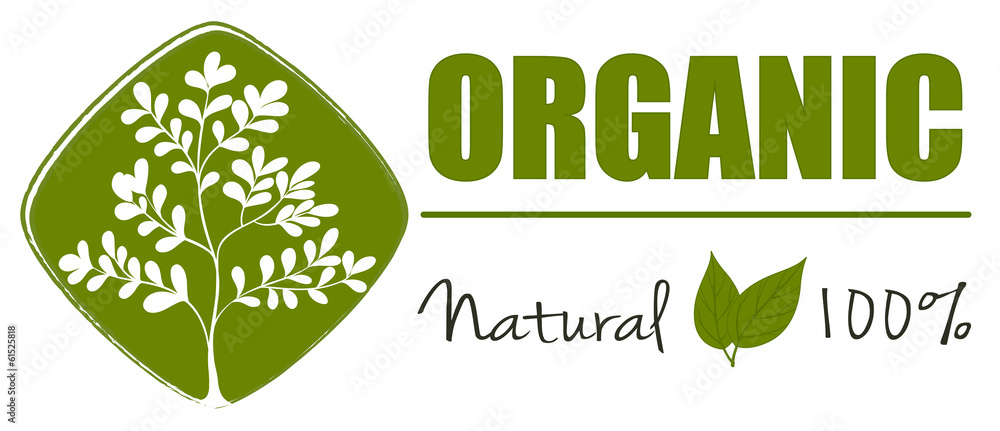 A natural organic label