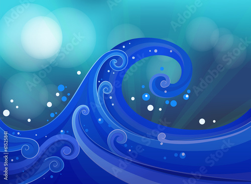 An artwork with waves
