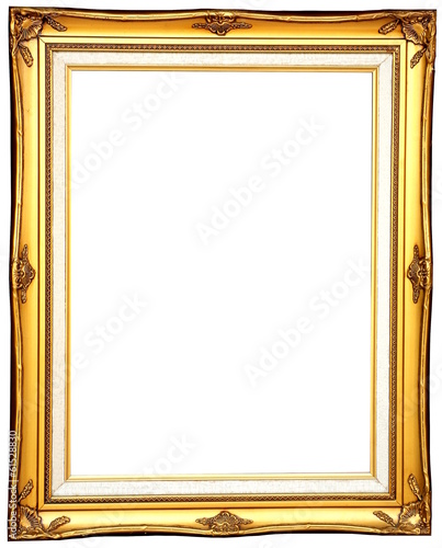 Golden, luxurious picture frame