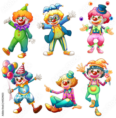 A group of clowns