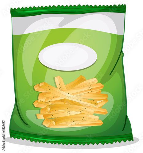 A pack of crispy french fries